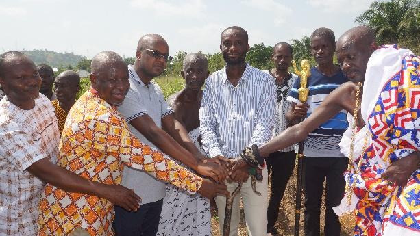 IITA BBEST CUTS SOD TO START THE FACILITIES AT KOFISAH IN THE NSAWAM ADOAGYIRI MUNICIPALITY